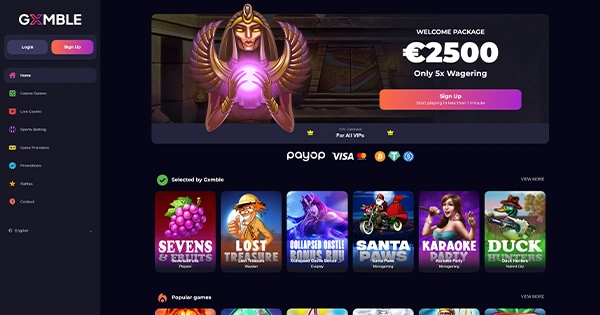 Page Casino Overview Image